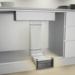 Prime 150 sokkelverluchtingsrooster set recht RVS