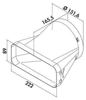Compair Prime Flow® P-EST 150 eindstuk