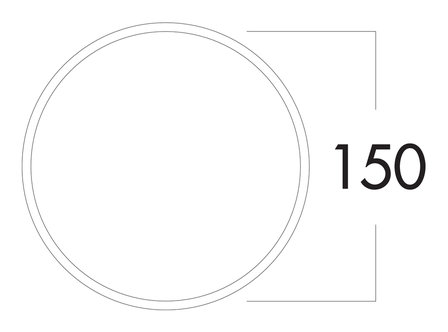 SF-Klima-E 150 muurdoorvoerunit rond