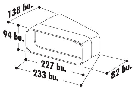 F-RBH 150 buisbocht horizontaal 15&deg;