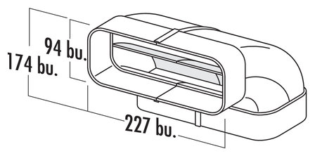 F-RBV 150 buisbocht verticaal 90&deg;