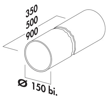 Ronde buis 150 500mm