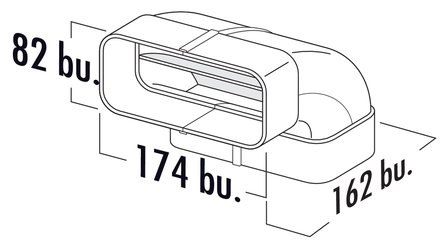 MF-RBV 125 buisbocht verticaal 90°