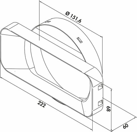 P-MAS 150 muuraansluiting