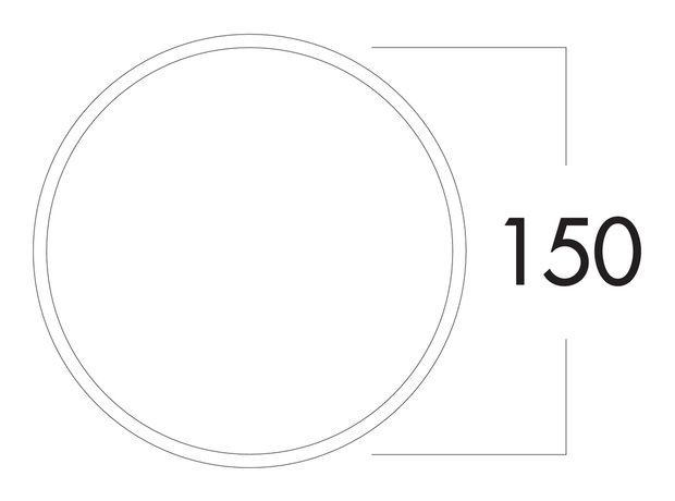 SF-Klima-E 150 muurdoorvoerunit rond