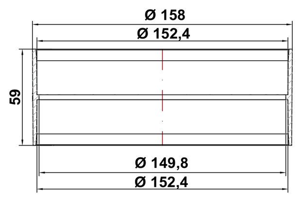 R-VBS 150 ronde buisverbinding