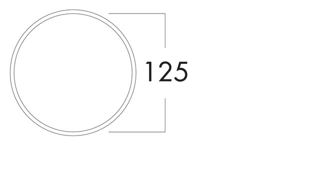 K-Klima-R 125/125 muurdoorvoerunit rond