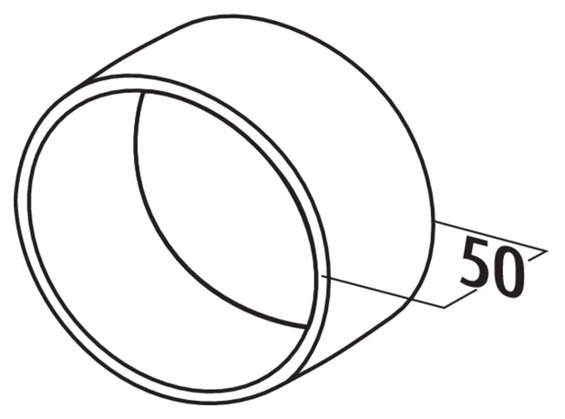 T-VBS 125 ronde buisverbinding